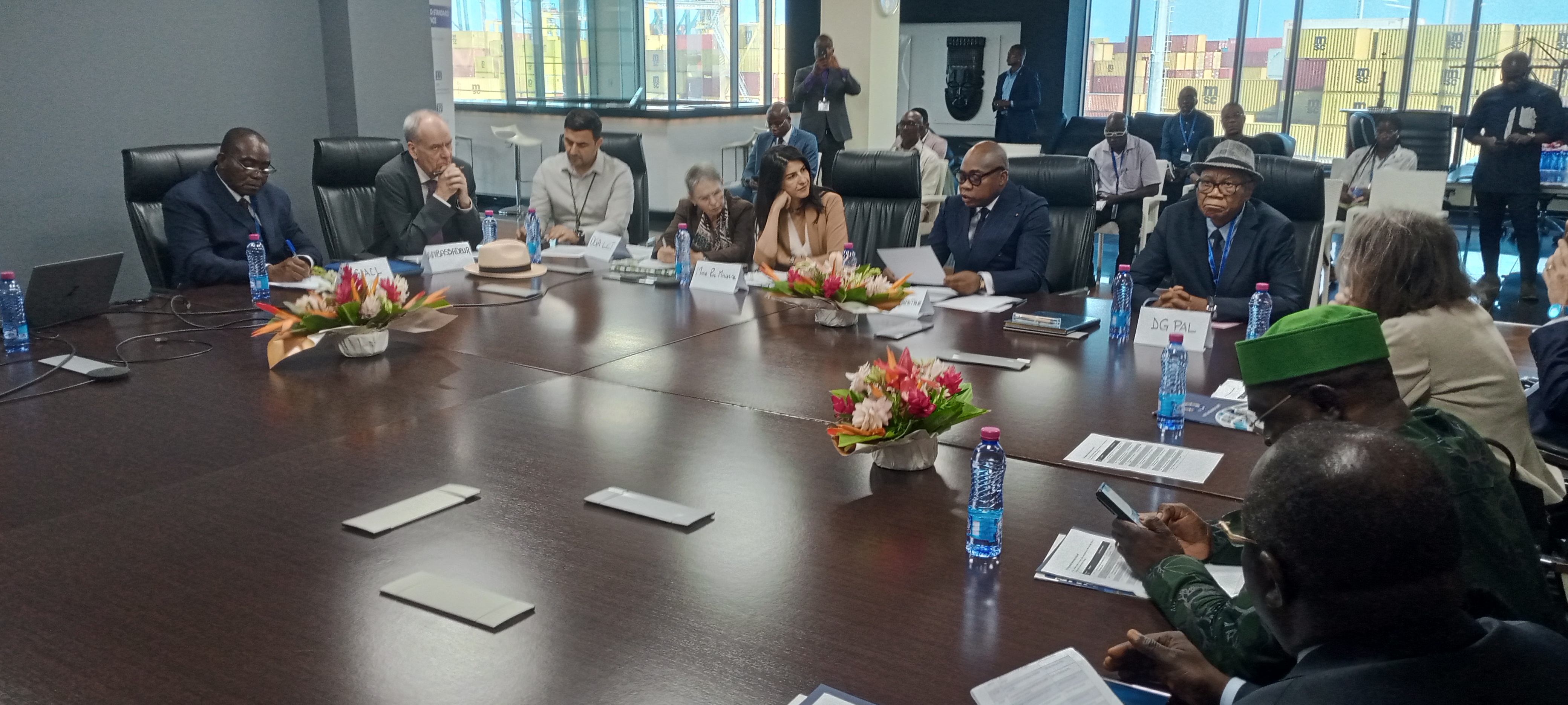 visite au Port autonome de Lomé de Madame Serap GÜLER Ministre adjointe au ministère fédéral allemand des Affaires étrangères