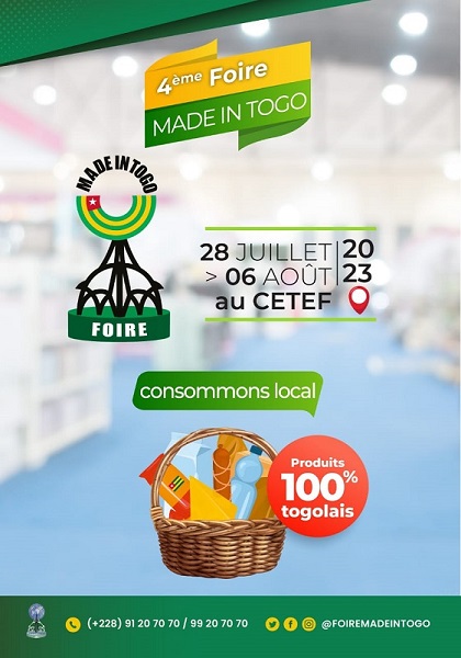 ExpositionÃƒâ€šÃ‚Â : En attendant la 18&egrave;me Foire Internationale de Lom&eacute;, la 4&egrave;me Foire &laquo;Ãƒâ€šÃ‚Â Made in TogoÃƒâ€šÃ‚Â &raquo; s'ouvre du 28 juillet au 6 ao&ucirc;t prochain