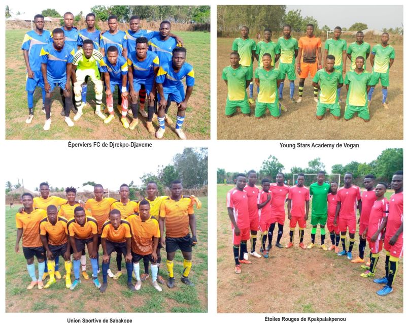8&egrave;me &Eacute;dition du Tournoi de la R&eacute;v&eacute;lation  : Djrekpo-Djaveme, Young Stars, Sabakope et Kpakpalakpenou en demi-finales